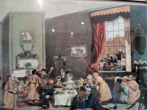 James Pollard - Stage Coach passengers at breakfast - A stunning print! Low Price!!